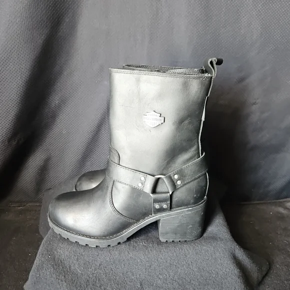 🆕️NWT Harley-Davidson Leather Howell 7" Harness Women's Boot - Picture 6 of 11